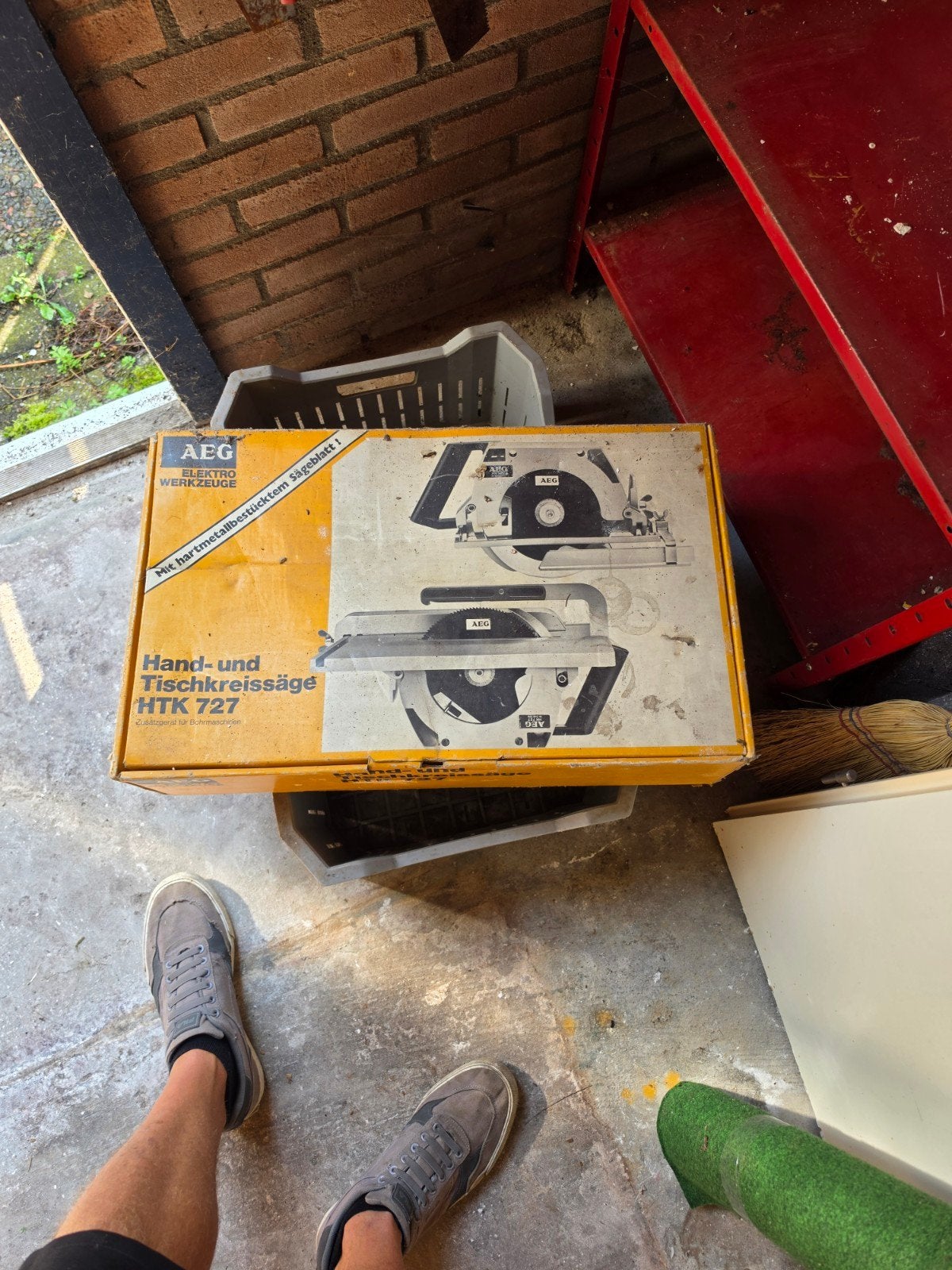 AEG Hand- en Tafelcirkelzaag HTK 727, Doe-het-zelf en Verbouw, Gereedschap | Zaagmachines, AEG, Gebruikt, Cirkelzaag, 600 tot 1200 watt