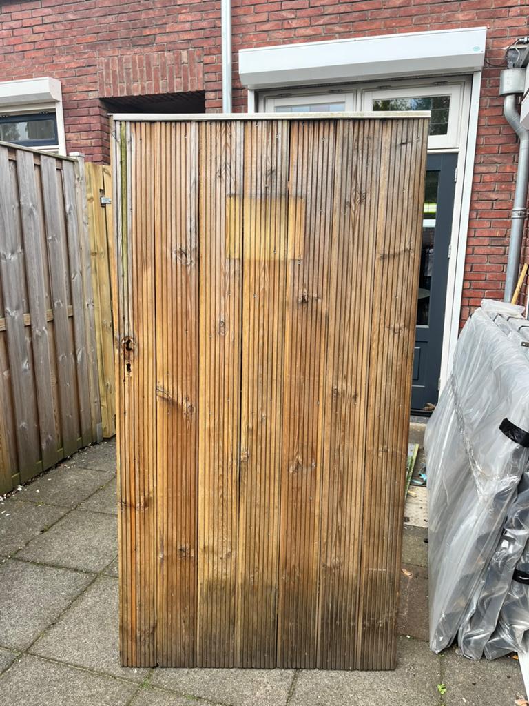Houten poort gratis, Ophalen of Verzenden, Gebruikt, Hout, Tuinhek