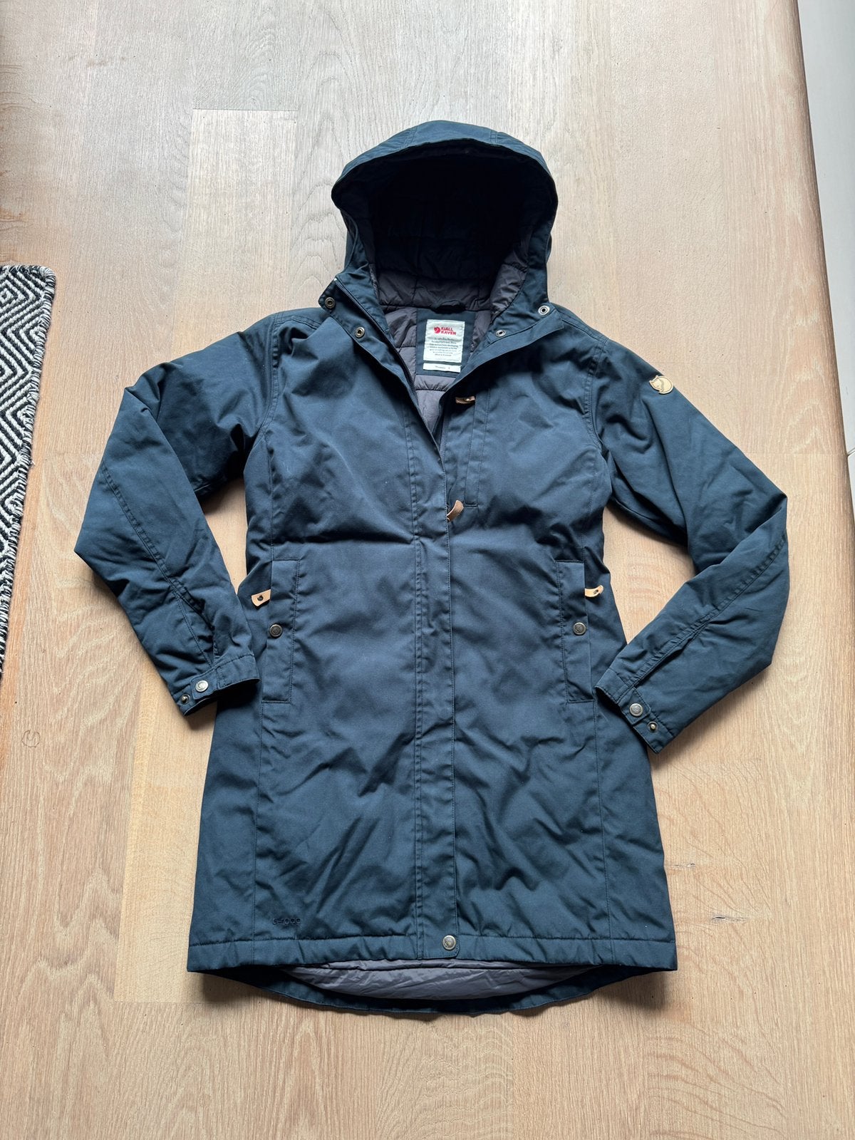 Prachtige Fjallraven Kiruna padded parka  maat S g1000, Ophalen of Verzenden, Zo goed als nieuw, Blauw