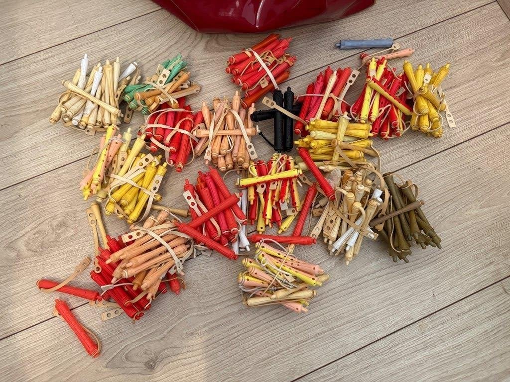 Grote partij permanentrollers incl. ruime tas!, Sieraden, Tassen en Uiterlijk, Uiterlijk | Haarverzorging, Gebruikt, Overige typen