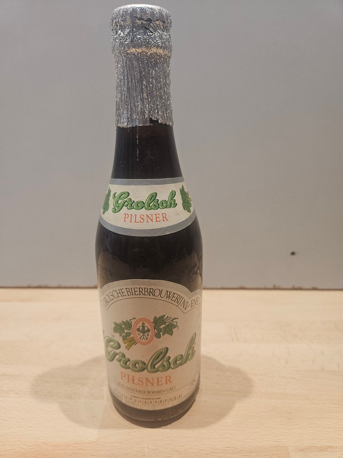 Vintage Grolsch Pilsner fles jaren '80 - Vol en Verzegeld, Ophalen of Verzenden