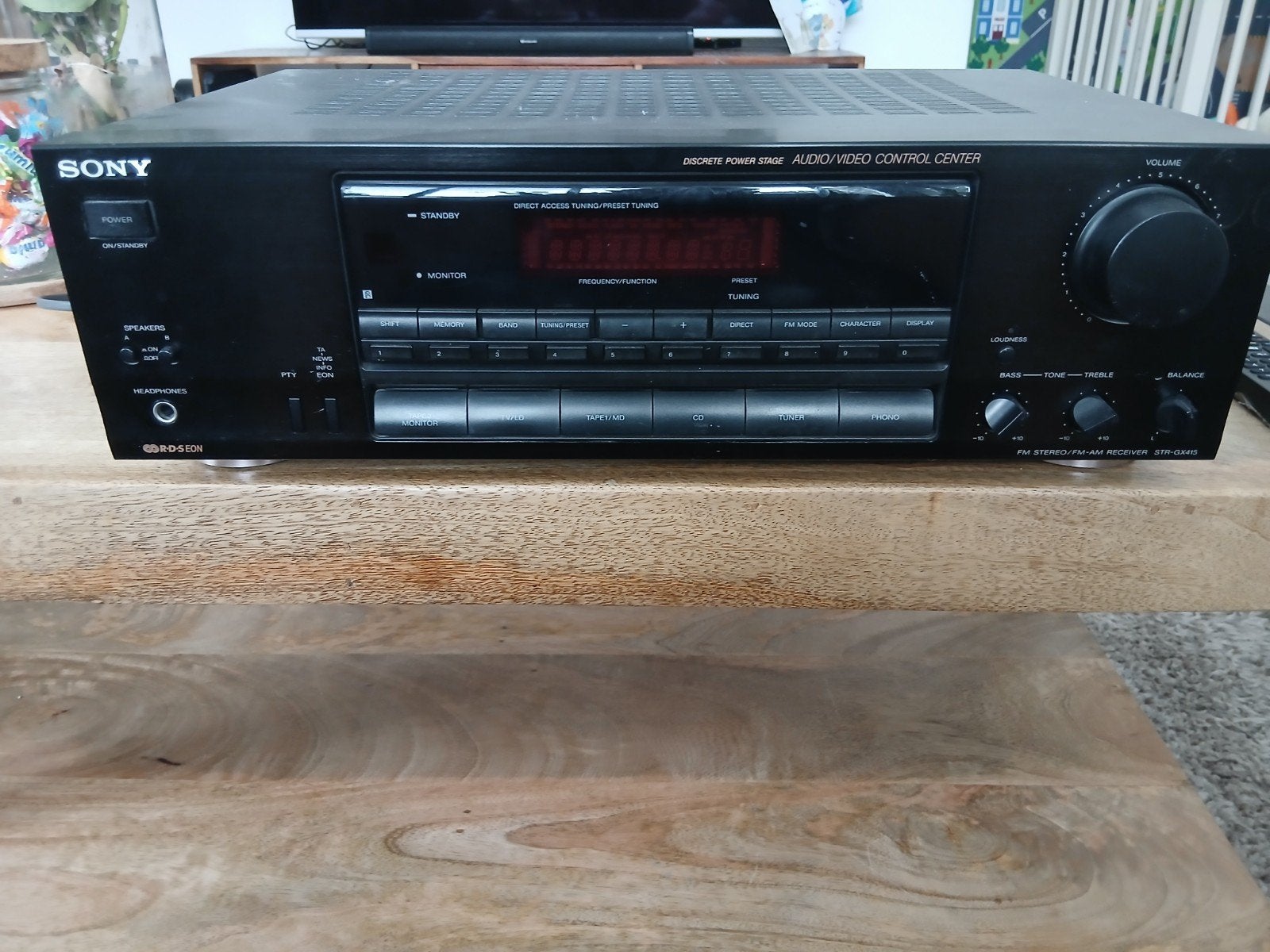 Sony STR-GX415 FM Stereo/FM-AM Receiver, Gebruikt, Ophalen of Verzenden, Sony, Minder dan 60 watt
