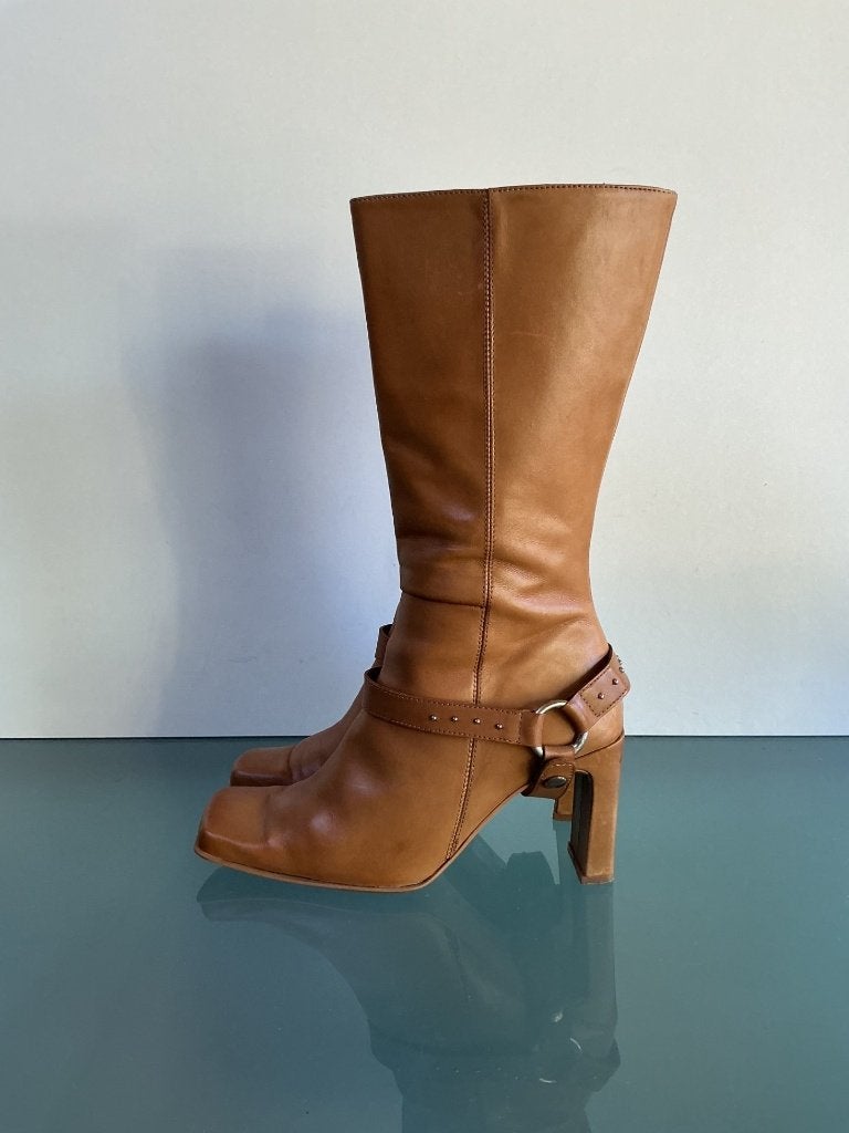 Kekke leren bruine laarzen maat 39 | Boho | Gratis verzenden, Hoge laarzen, Bruin, Verzenden, Zo goed als nieuw