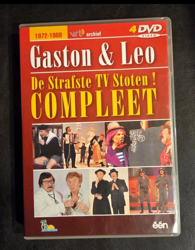 Gaston & Leo: De Strafste TV Stoten! Compleet -  DVD Boxset, Alle leeftijden, Ophalen of Verzenden, Zo goed als nieuw