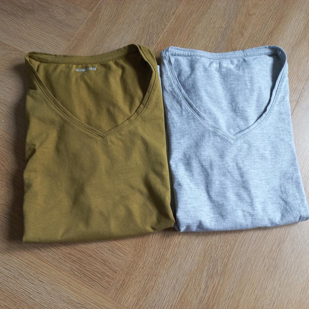 2 nieuwe basic shirts maat L, Kleding | Dames, T-shirts, Zeeman, Maat 42/44 (L), Nieuw, Ophalen of Verzenden