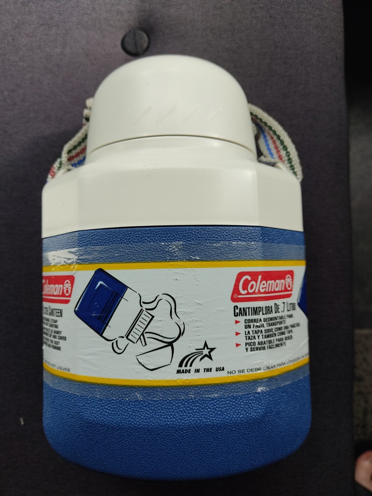 Coleman veldfles vintage jaren 80 plastic USA, Caravans en Kamperen, Ophalen of Verzenden, Nieuw