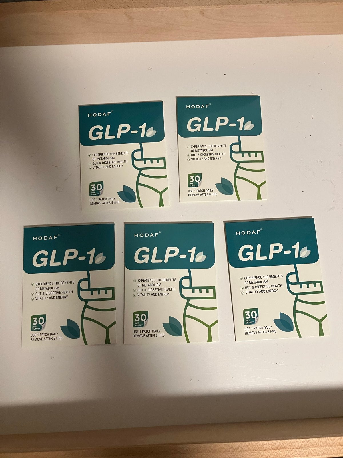 GLP-1 Patches -Metabolisme & Energie 5 x 30 afslankpleisters, Verzenden, Nieuw, Overige typen