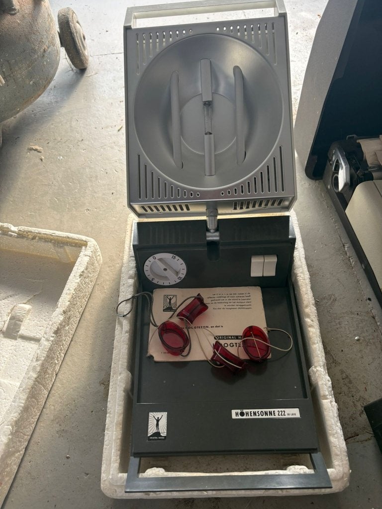 Original Hanau Höhensonne 222 De Luxe, Witgoed en Apparatuur, Zonnebanken en Gezichtsbruiners, Ophalen of Verzenden, Niet werkend