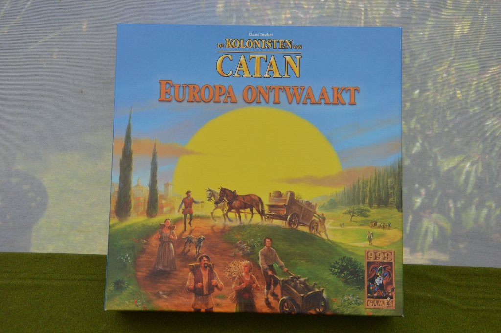 De Kolonisten van Catan: Europa Ontwaakt houten versie, Drie of vier spelers, Ophalen of Verzenden, Zo goed als nieuw, 999 Games