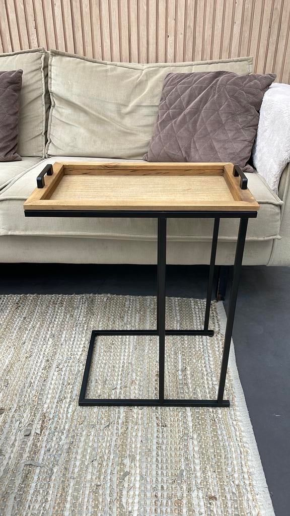 Bijzettafeltje/ bank-tafeltje, Ophalen, Minder dan 55 cm, Zo goed als nieuw, 60 cm of meer