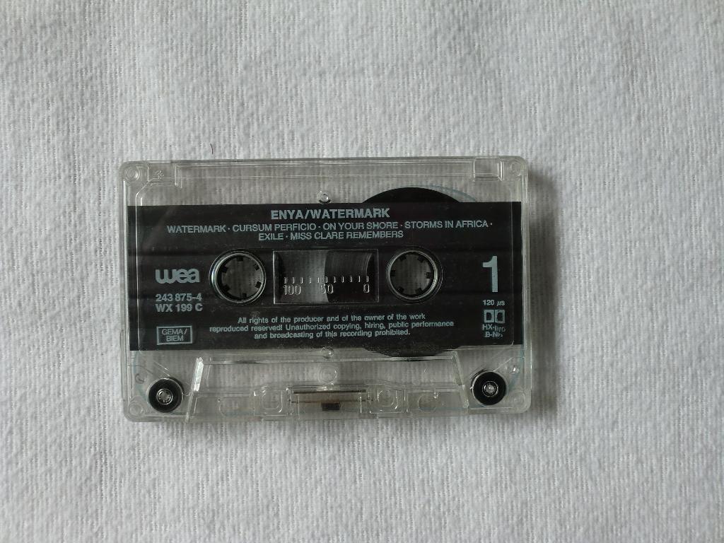 WEA Records - ENYA Watermark (musi cassette), Ophalen of Verzenden, Zo goed als nieuw, 1 bandje, Origineel