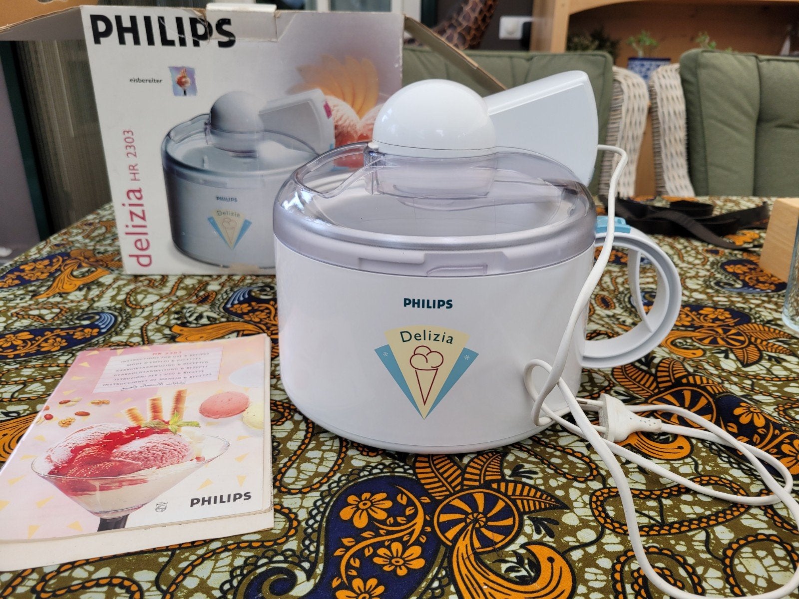 Philips Delizia HR 2303 IJsmachine, Ophalen of Verzenden, Gebruikt, Koelelement