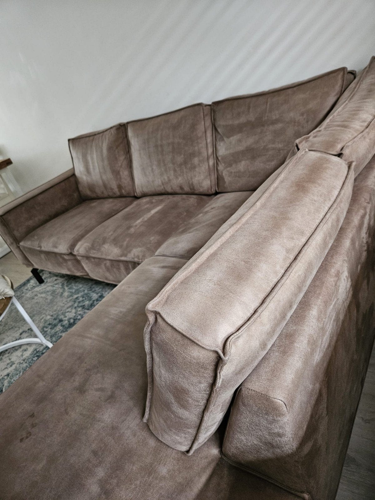 Comfortabele hoekbank - Zo goed als nieuw, Huis en Inrichting, Banken | Bankstellen, Ophalen, Modern, Comfortabel, 100 tot 125 cm