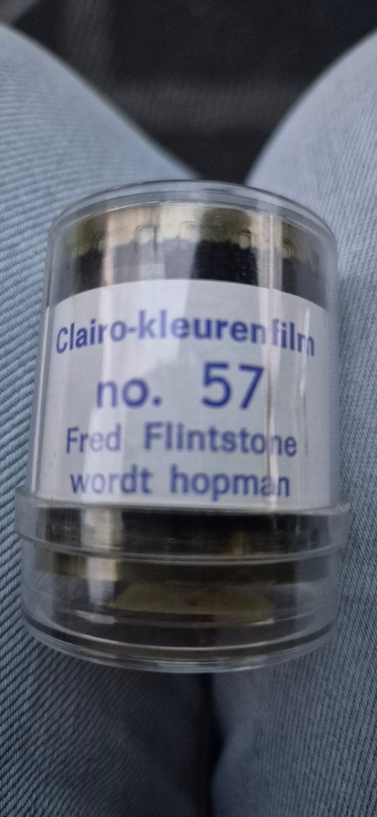 Clairo-kleurenfilm no. 57 Fred Flintstone wordt hopman, Audio, Tv en Foto, Ophalen of Verzenden, 8mm film