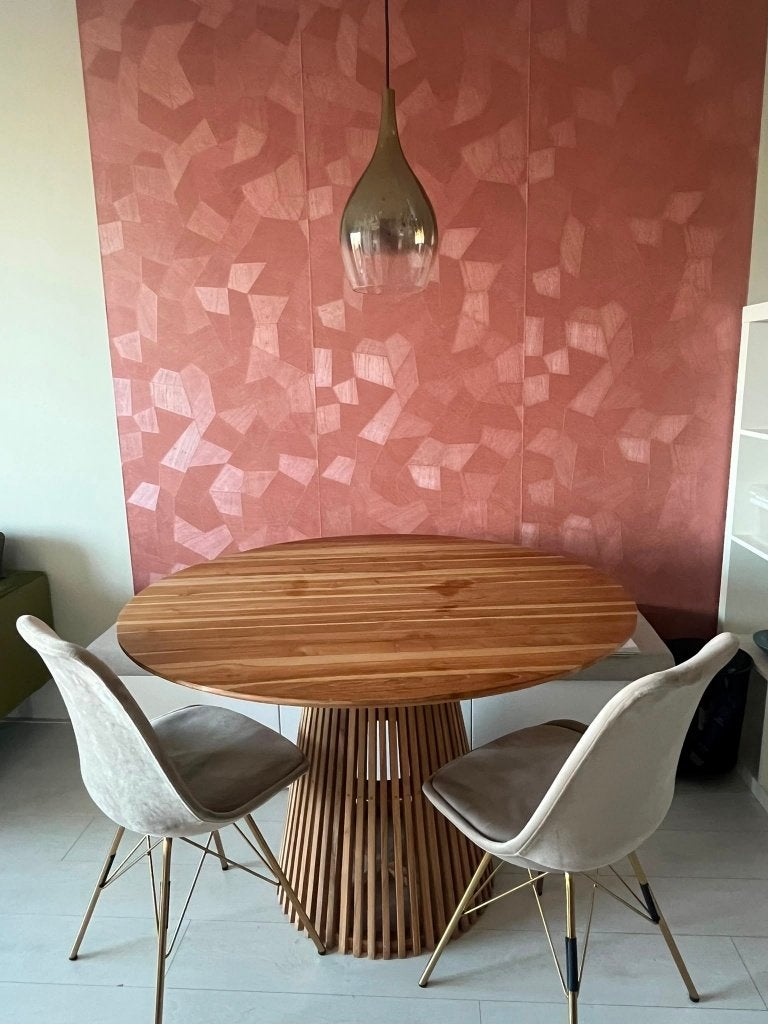 Kave Home Jeanette ronde eettafel Ø 120 cm teakhout, Huis en Inrichting, Tafels | Eettafels, Ophalen, Gebruikt, Vier personen