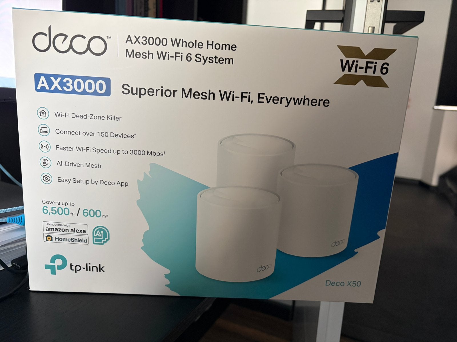 Tp-link Deco AX3000 (X50) Mesh Wi-Fi 6 Systeem, Ophalen of Verzenden, Zo goed als nieuw