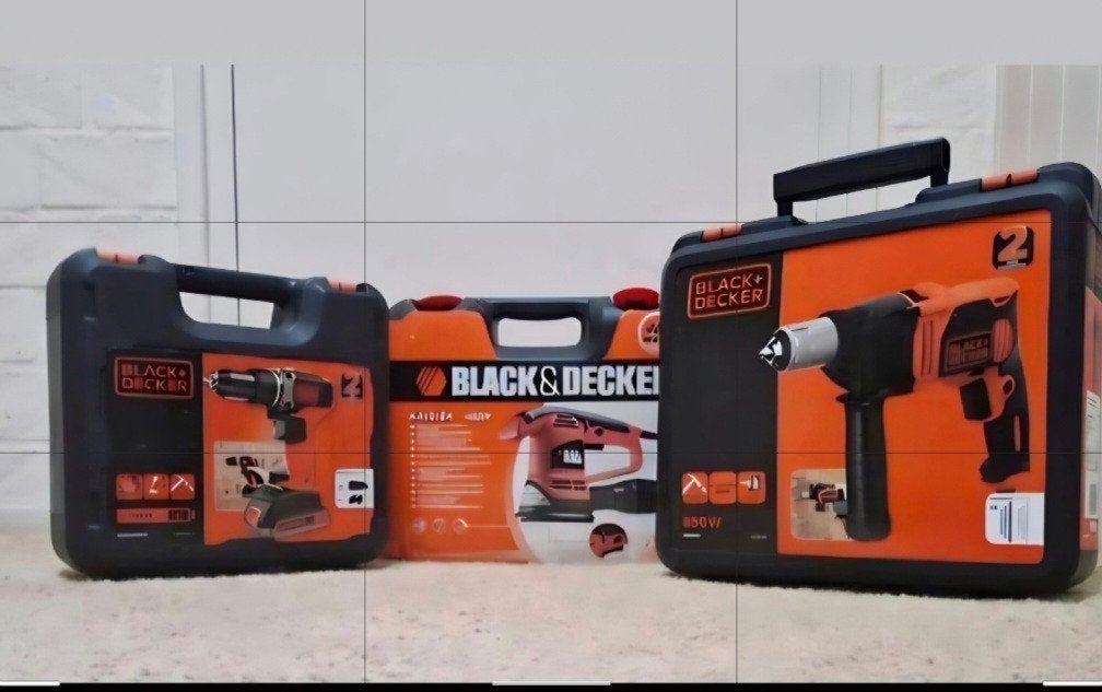 Black+Decker Gereedschapset: nieuw in 3 koffers zie beschrij, 600 watt of meer, Nieuw, Ophalen of Verzenden, Klopboormechanisme