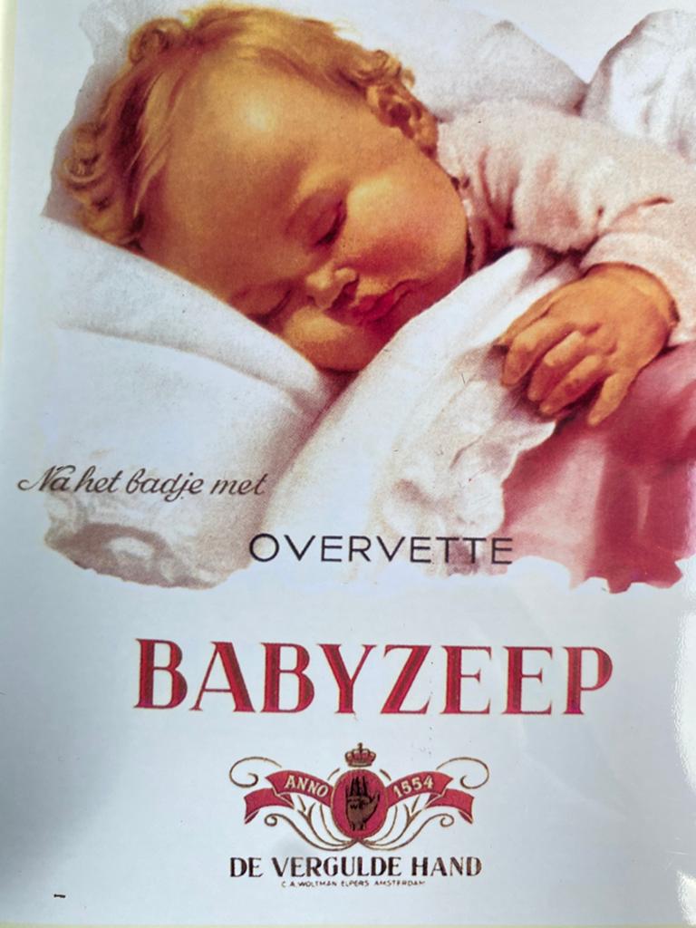 De Vergulde Hand - Reclamebord!, Ophalen of Verzenden, Gebruikt, Reclamebord