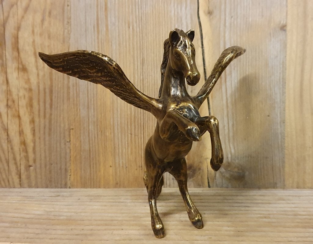 PEGASUS / Bronzen beeld, Ophalen of Verzenden, Paard, Beeldje of Figuurtje