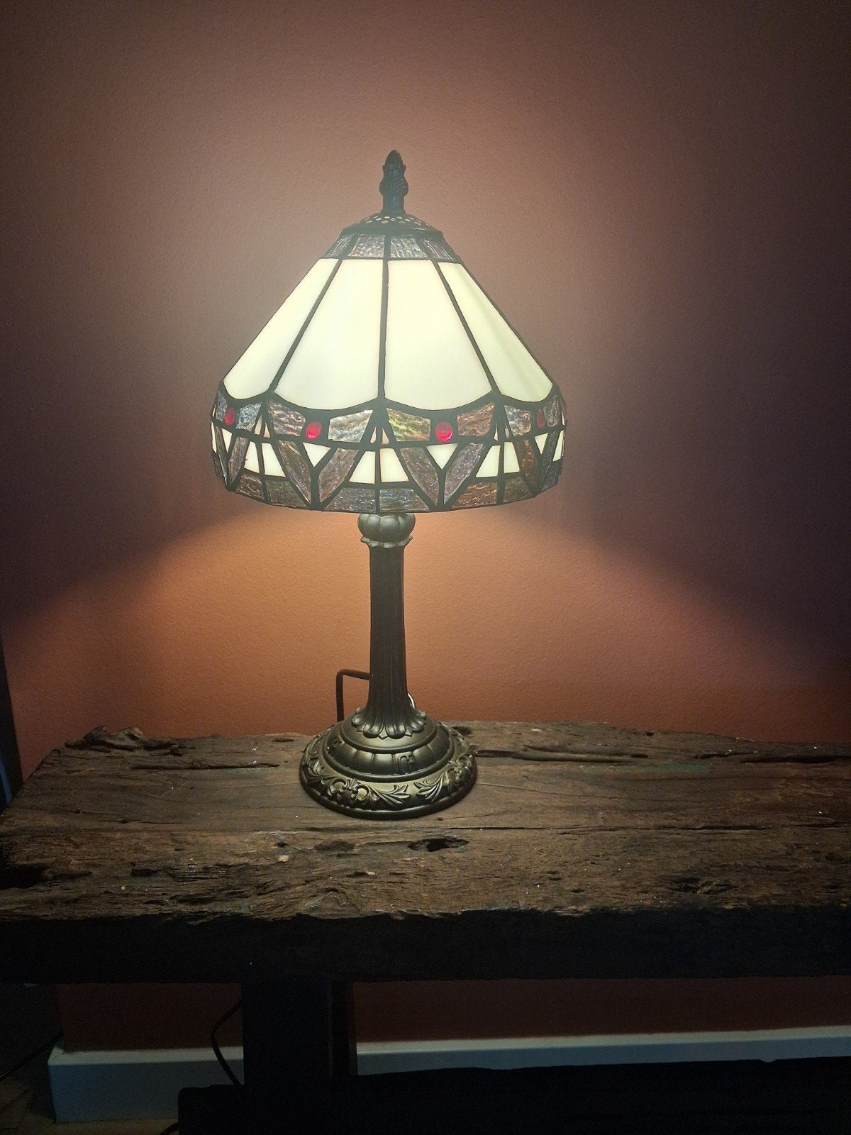 prachtige lamp (tiffany style) 36cm hoog, Art deco, Tiffany Style, 36 cm, E27 (groot)