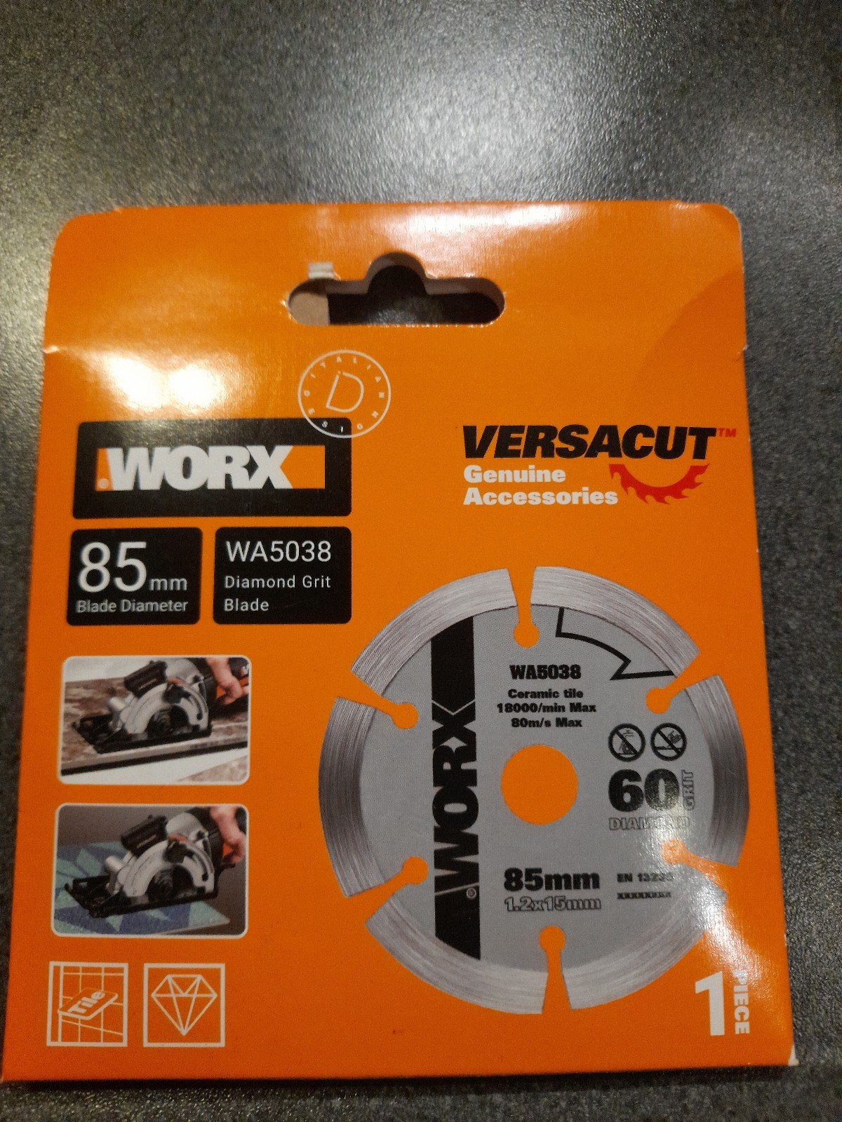 Worx WA5038 Diamant Zaagblad 85mm voor Tegels, Ophalen of Verzenden, Nieuw, Cirkelzaag, Worx
