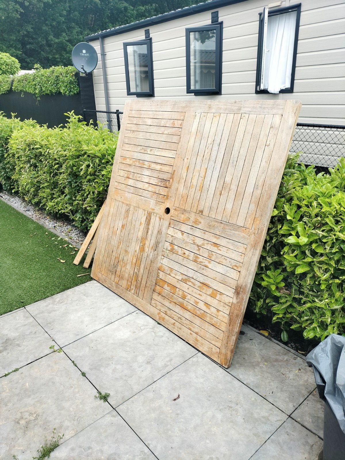 Tuintafel 140x140 cm, Ophalen of Verzenden, Gebruikt, Hout, Overige typen