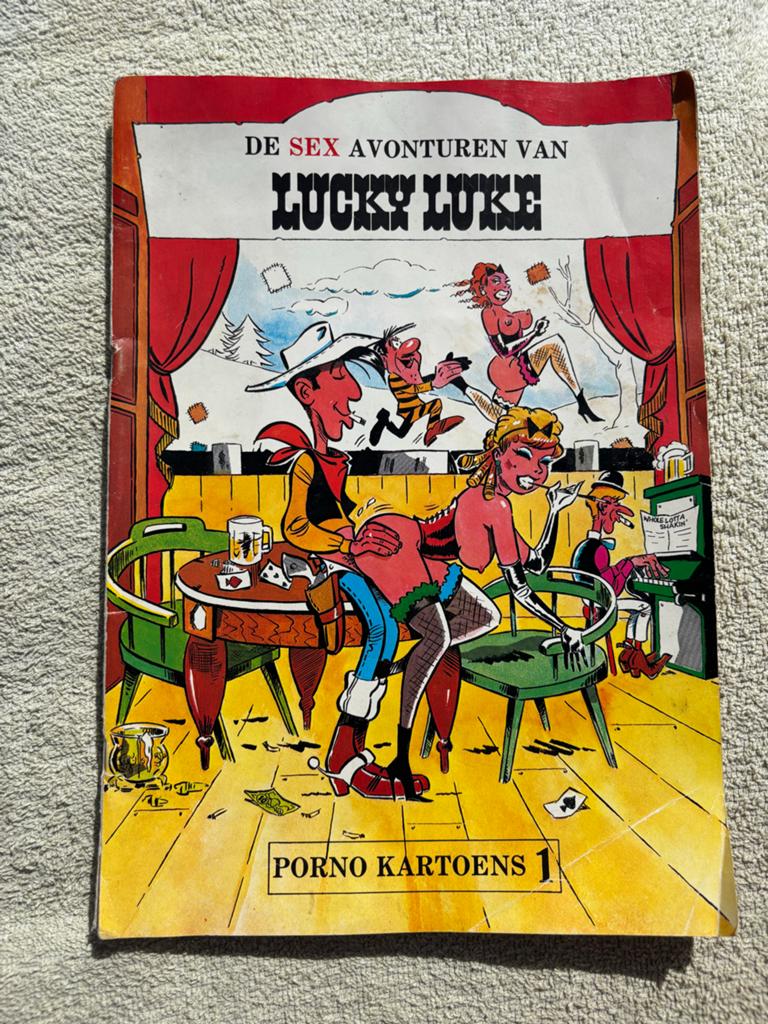 De Sex Avonturen van Lucky Luke - parodie en zeldzaam, Boeken, Eén stripboek, Ophalen of Verzenden, Gelezen