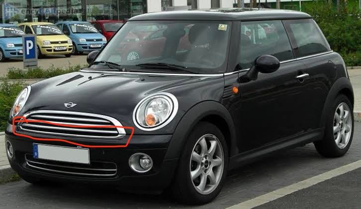 Orriginele Chromen sierlijst grille Mini cooper (D) R56, Auto-onderdelen, Ophalen, Nieuw, Mini