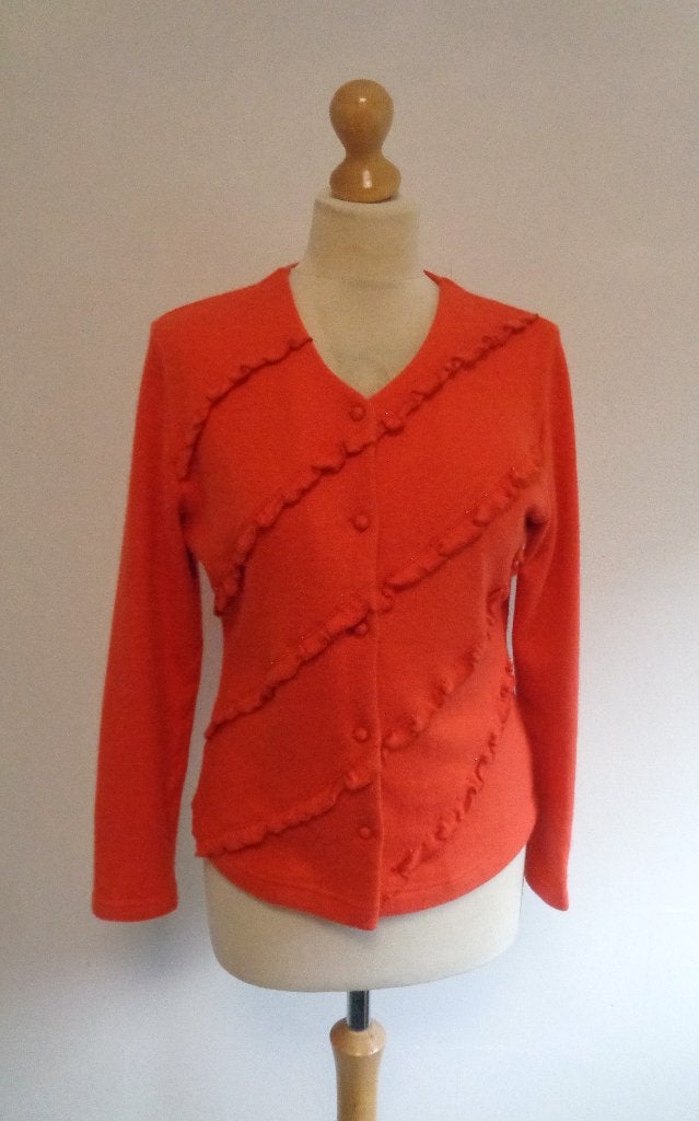 vest Toilette /wol, Kleding | Dames, Truien en Vesten, Maat 38/40 (M), Verzenden, Oranje, Zo goed als nieuw