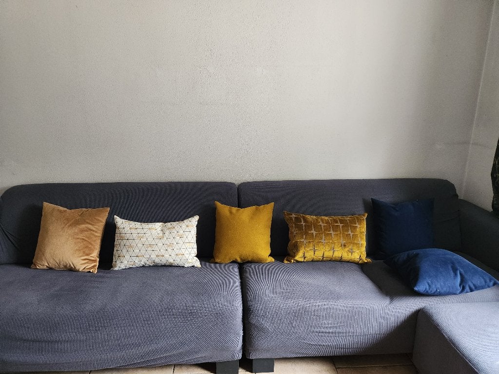 6 Luxe sier kussens + 6 extra hoezen, Handgemaakt, Overige merken, Overige kleuren, Vierkant