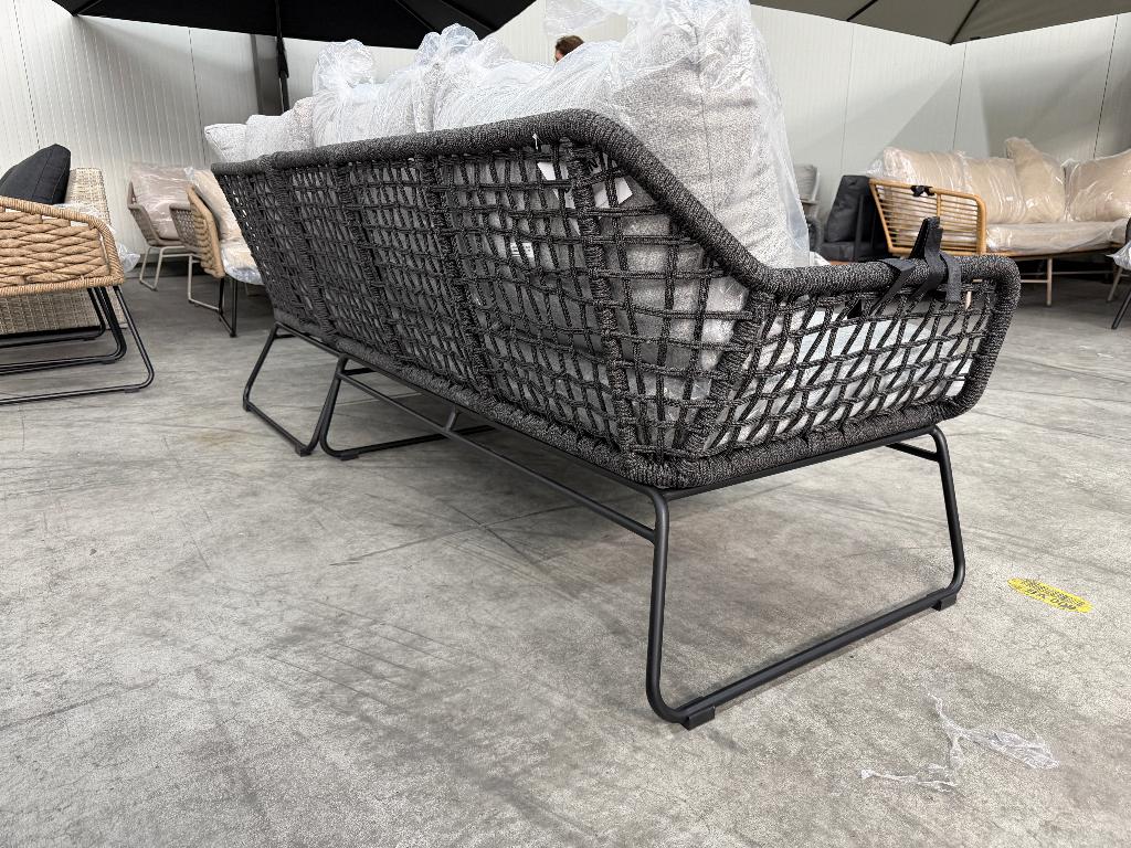 NIEUW: Potenza hoek loungeset antraciet/grijs 213x213cm, Ophalen, 5 zitplaatsen, Aston Martinlaan 36, Loungeset