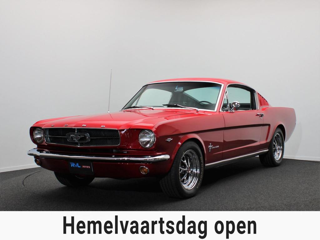 Ford USA Mustang 289 CI 1965 Fastback C-Code *Gerestaureerd*, Auto's, Achterwielaandrijving, Zwart, 4 stoelen, Bedrijf