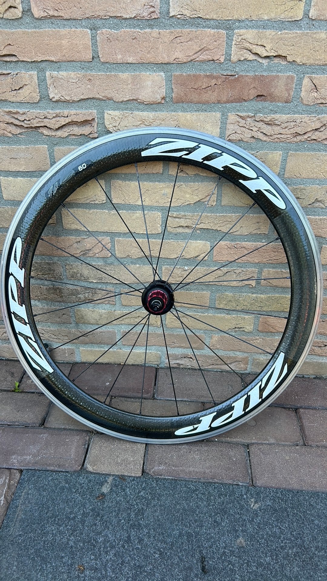 ZIPP carbon achterwiel, Fietsen en Brommers, Fietsonderdelen, Gebruikt, Racefiets, Carbon, Ophalen