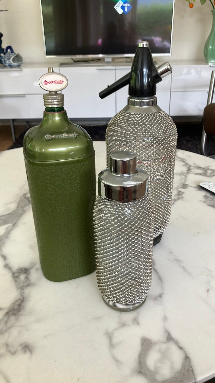 Cocktail set, Ophalen, Gebruikt, 35 cm, Glas