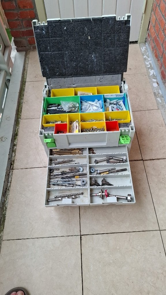 Festool Systainer set (2 stuks) met gereedschap, Ophalen, Gevuld, Zo goed als nieuw