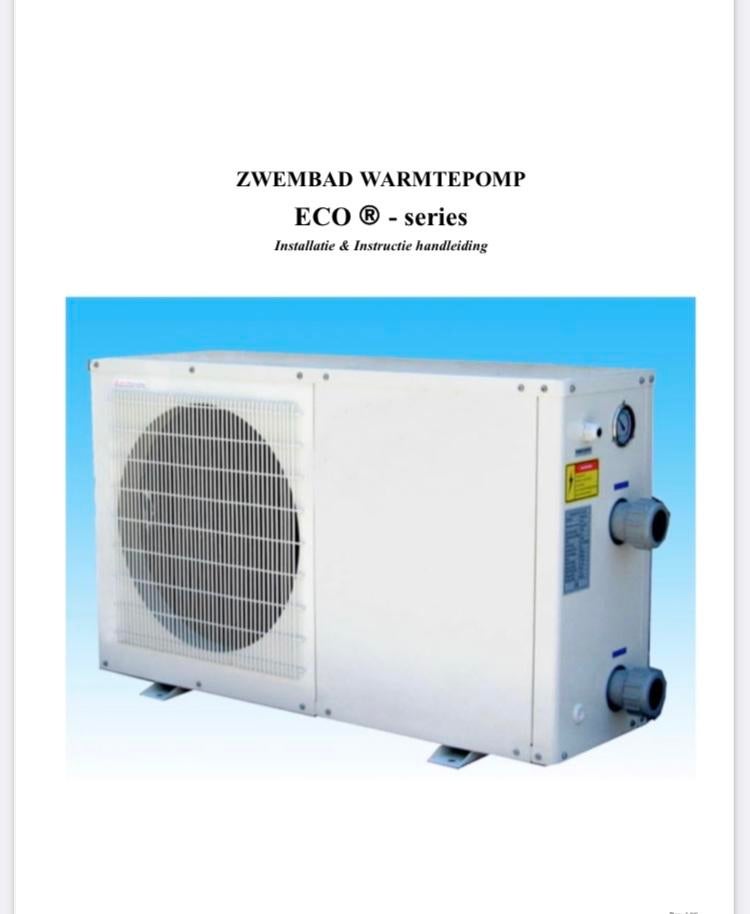 Zwembad Warmtepomp 3 kw ECO-serie - Efficiënte Verwarming, Ophalen, Gebruikt, 80 tot 120 cm, Rechthoekig