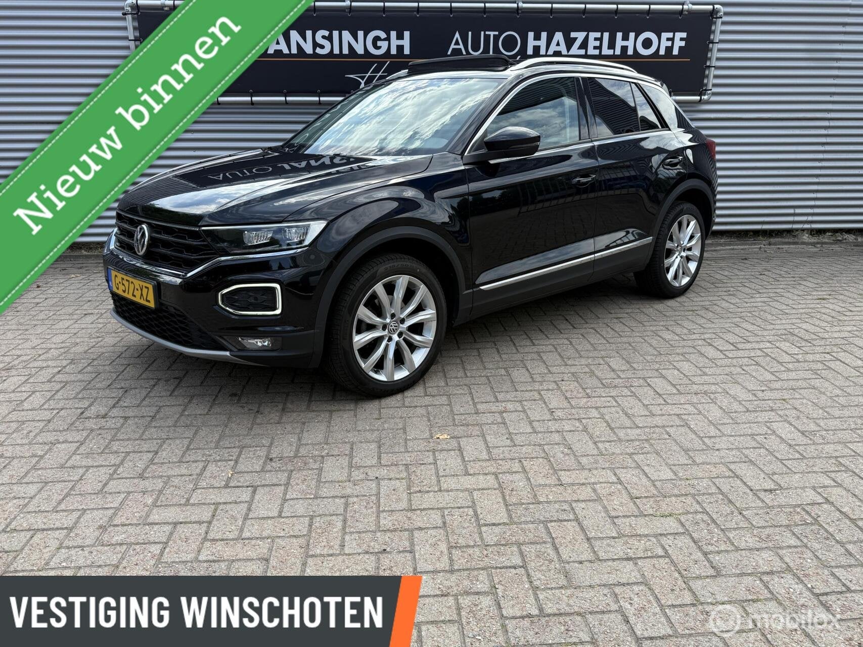 Volkswagen T-Roc 1.5 TSI Sport | Schuif/Kanteldak | Stoelver, Auto's, Volkswagen, 4 cilinders, 150 pk, Leder en Stof, Zwart