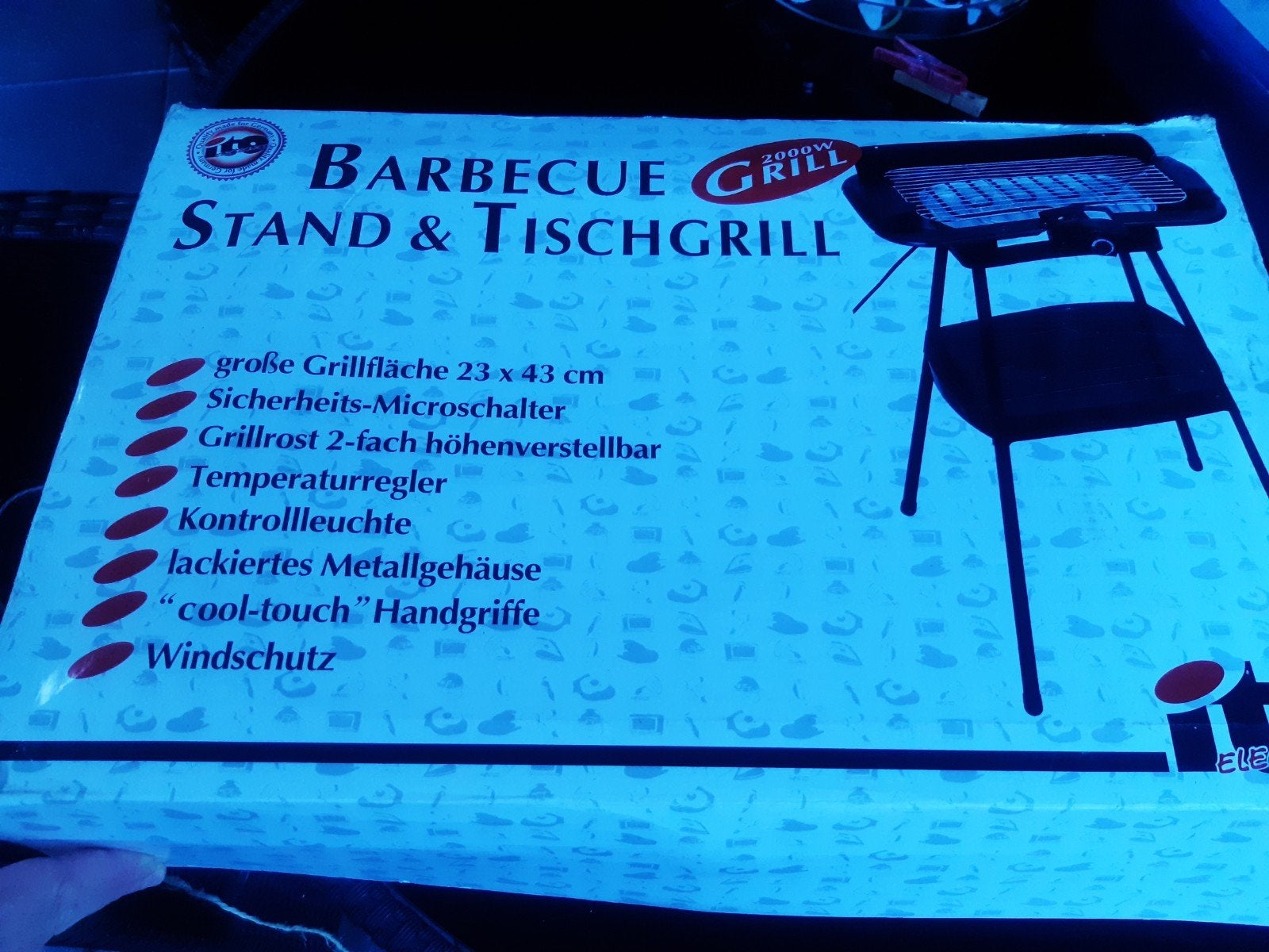 Electrice barbeque, Ophalen, Zo goed als nieuw, Zie foto
