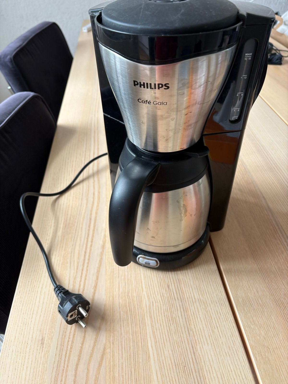 Philips Café Gaia Koffiezetapparaat met Thermoskan, Witgoed en Apparatuur, Koffiezetapparaten, Ophalen, Gebruikt, Koffiemachine