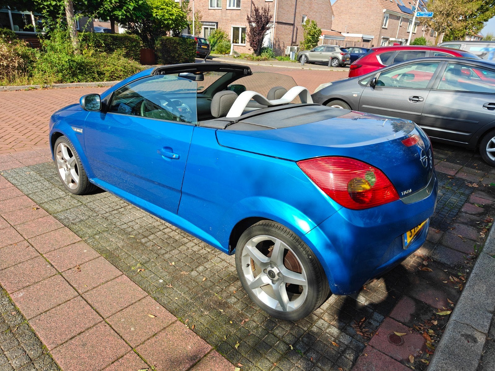 Opel Tigra 1.4 16V Twintop 2008 Blauw, Voorwielaandrijving, 4 cilinders, Cabriolet, Blauw