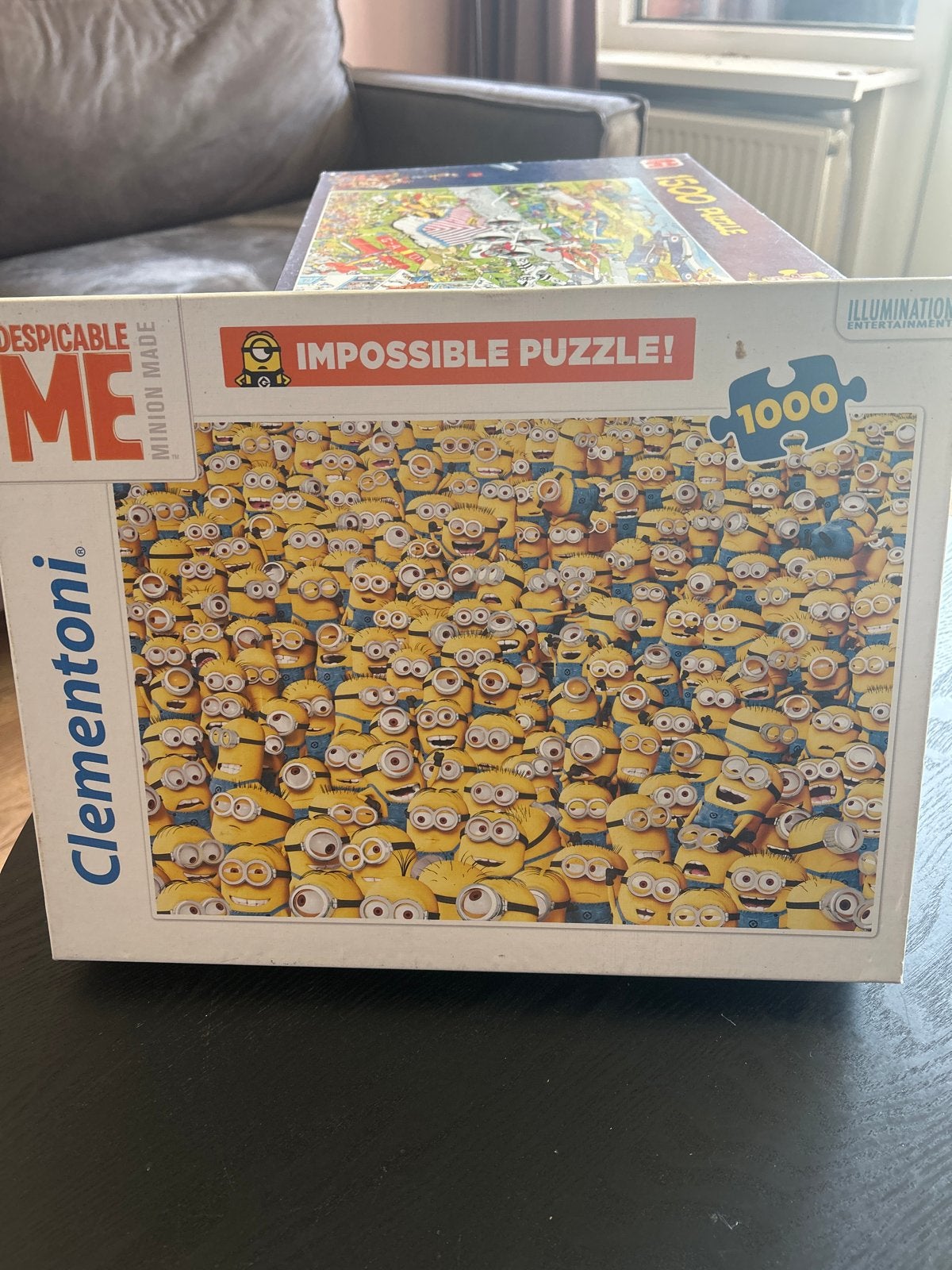 Minions Impossible Puzzel 1000 stukjes - Clementoni, Hobby en Vrije tijd, Denksport en Puzzels, Ophalen, 500 t/m 1500 stukjes