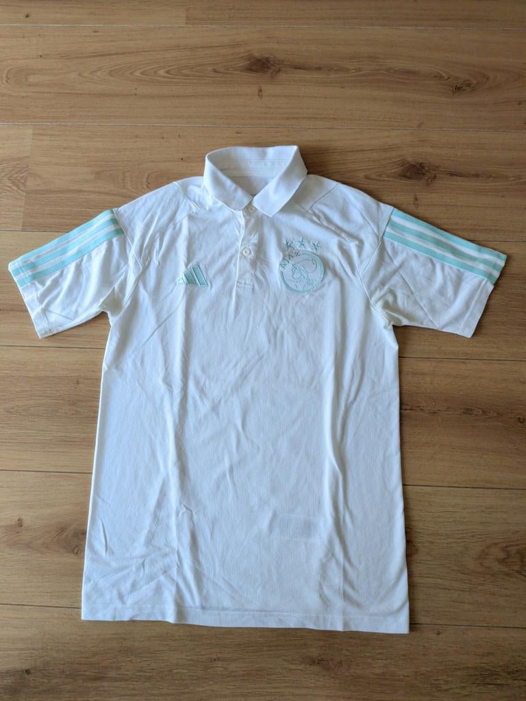 Ajax-poloshirt maat XS, Adidas, Wit, Overige typen, Ophalen of Verzenden