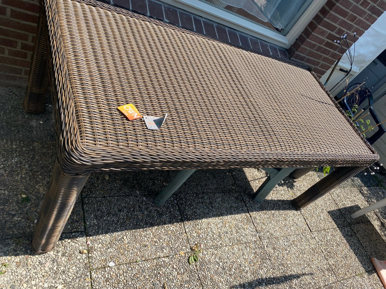 Wicker tuintafel - Your Own Living - Nieuw – 210 x 100 cm, Tuin en Terras, Ophalen, Nieuw, Rechthoekig, Wicker