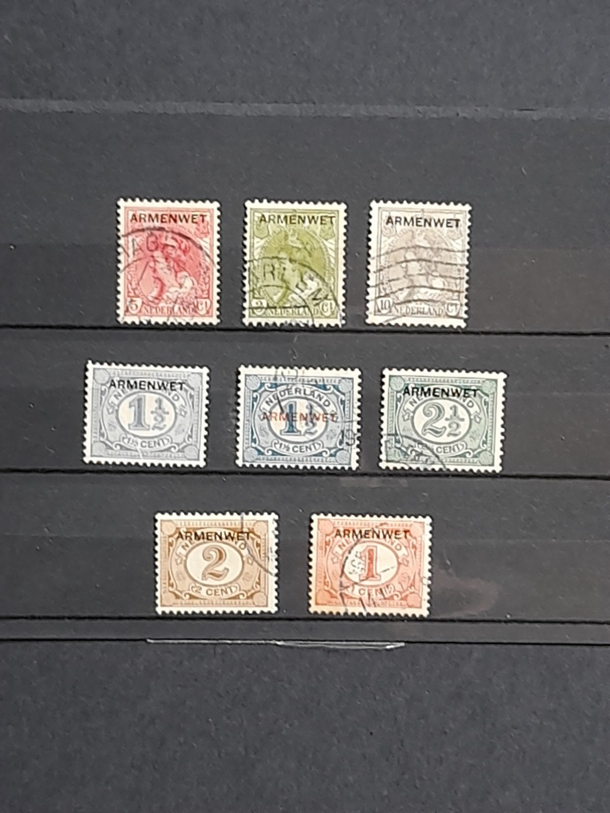 Dienst  1/8  gestempeld, Postzegels en Munten, Ophalen of Verzenden