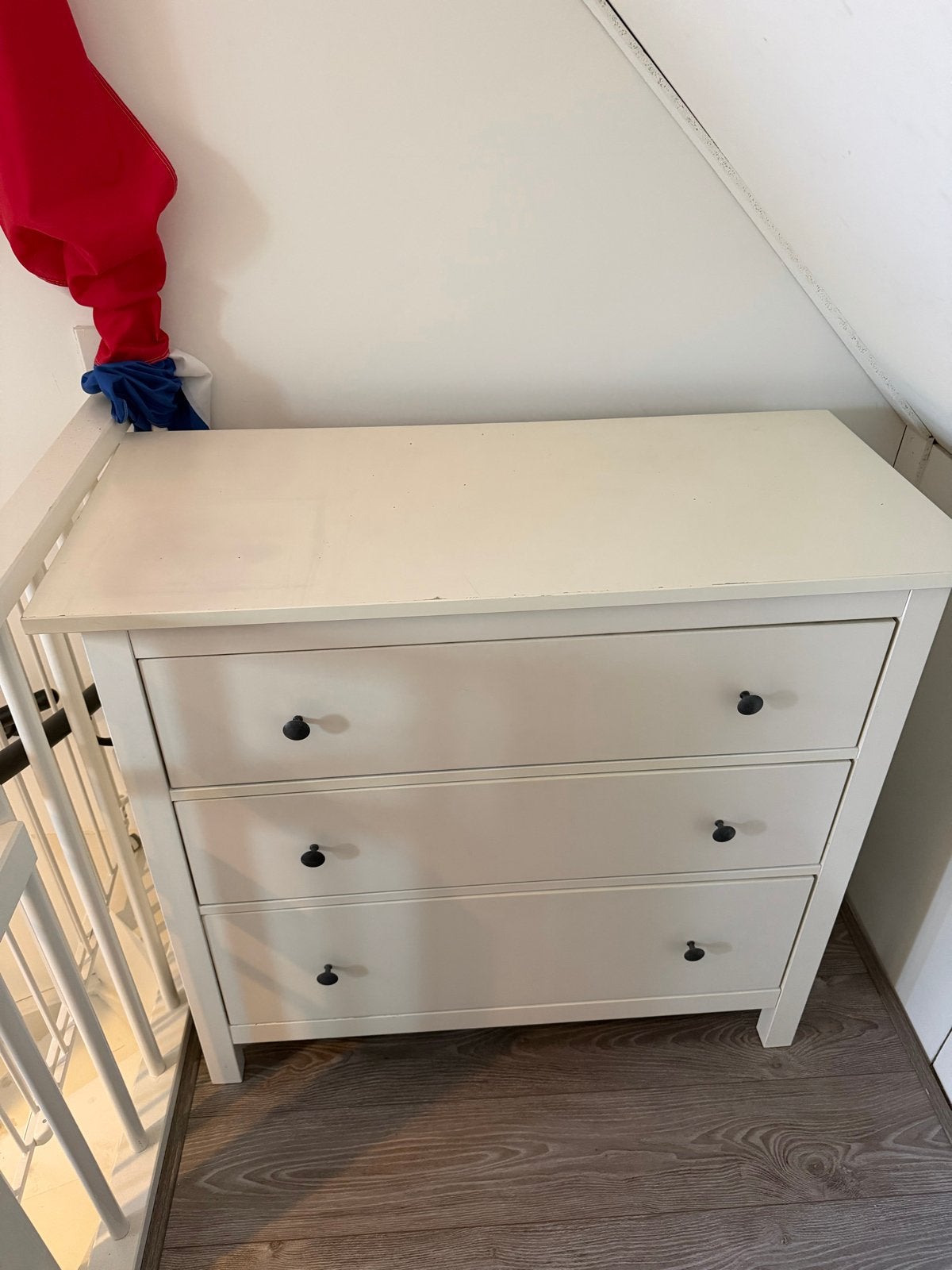 IKEA HEMNES ladekast met 3 lades - creme, Ophalen, Gebruikt, 100 tot 150 cm, 50 tot 100 cm