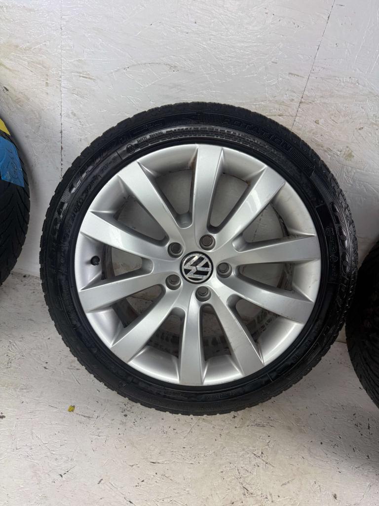 Originele Volkswagen Scirocco Eos velg 17" 5x112 Long Beach, Niet ingevuld, Gebruikt, Banden en Velgen, Niet ingevuld