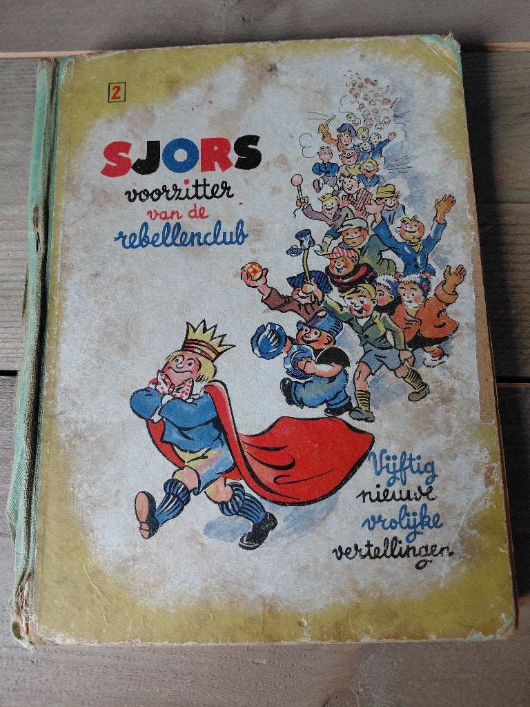 vintage stripboek Sjors Voorzitter van de rebellenclub, Boeken, Stripboeken, Gelezen, Eén stripboek, Ophalen of Verzenden, Martin Branner