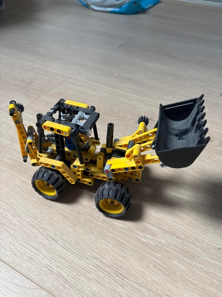 Lego Technic Shovel - Geel/Zwart (achterkant incompleet), Ophalen, Gebruikt, Lego, Technic