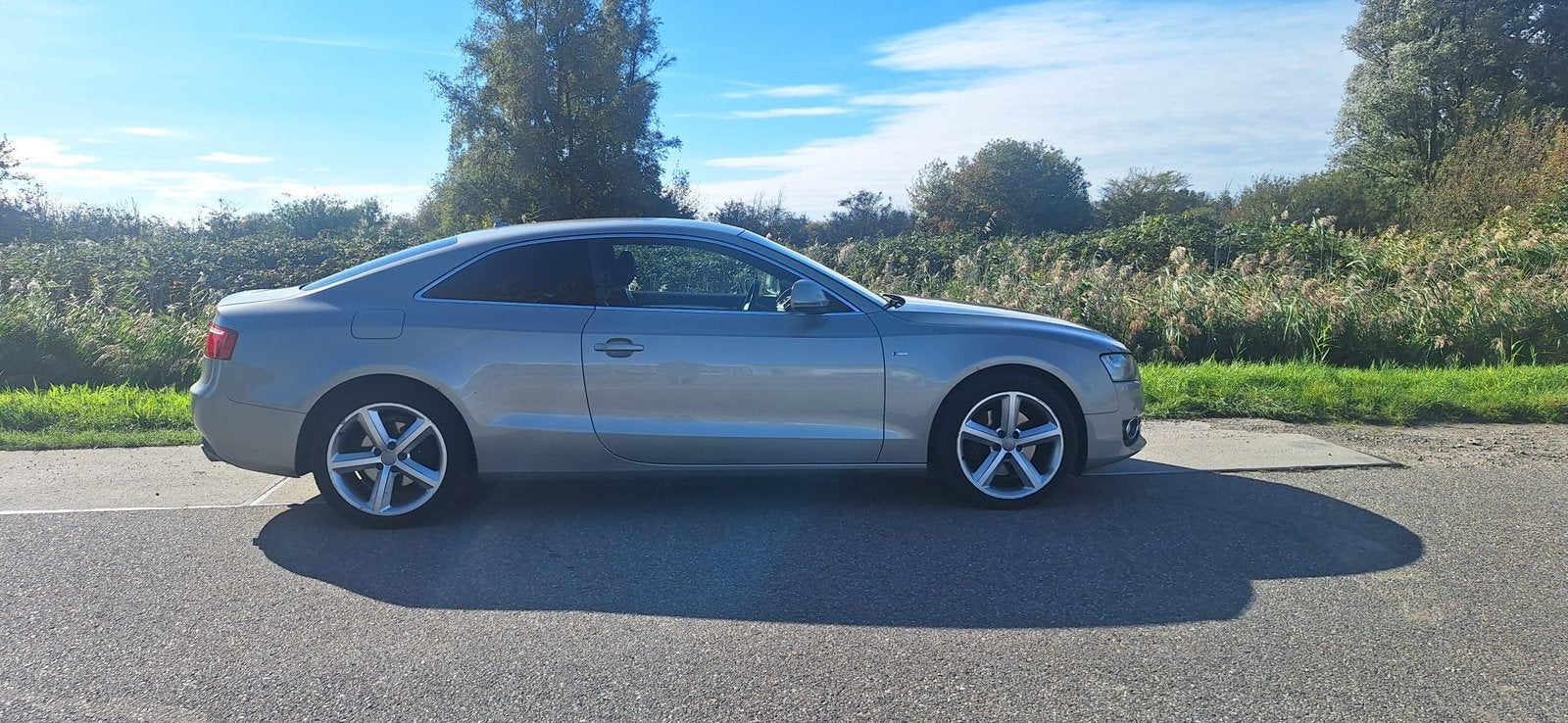Audi A5 3.0 TDI 176KW Coupe Quattro AUT 2009 Grijs, Auto's, Automaat, 4 stoelen, 14 km/l, Diesel