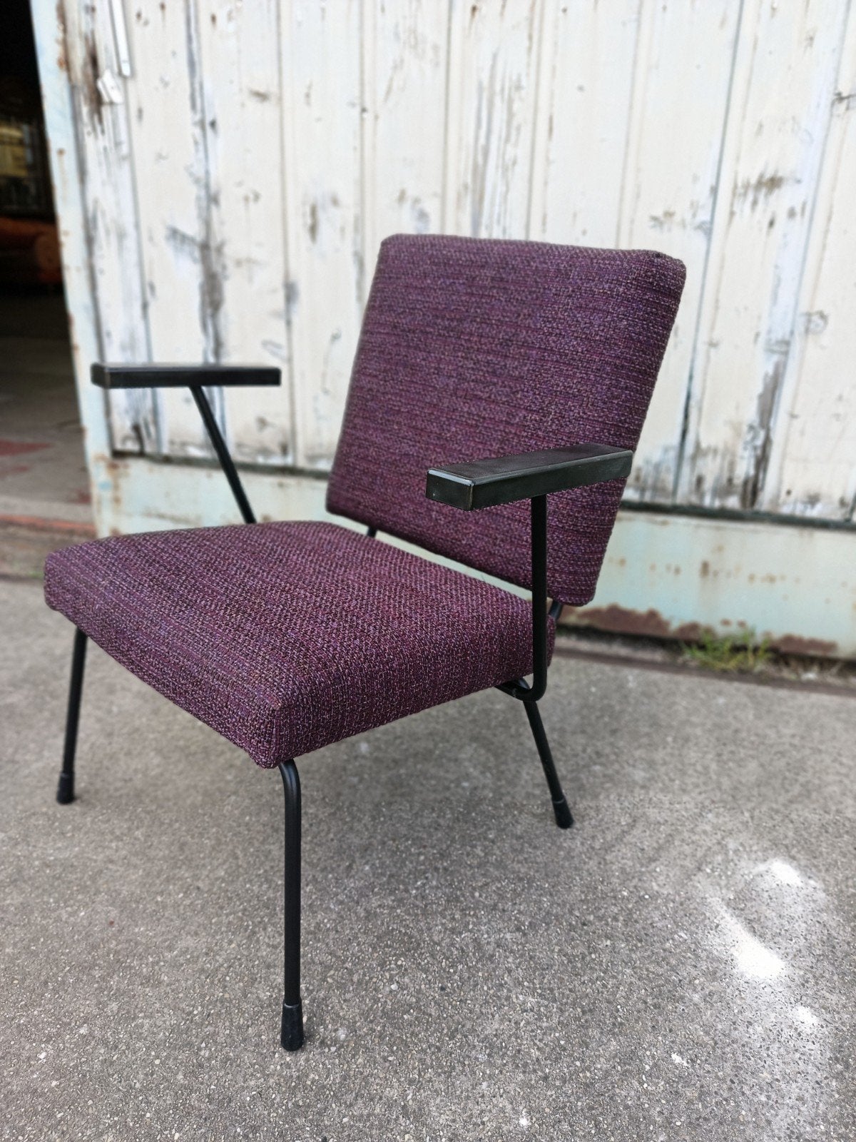 Gispen 1401 Fauteuil - Wim Rietveld - Recent gestoffeerd, Ophalen of Verzenden